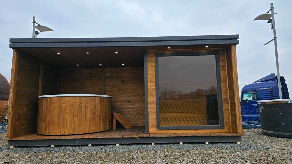 Sauna ogrodowa, beczka, bania, szkieletowa --od producenta--