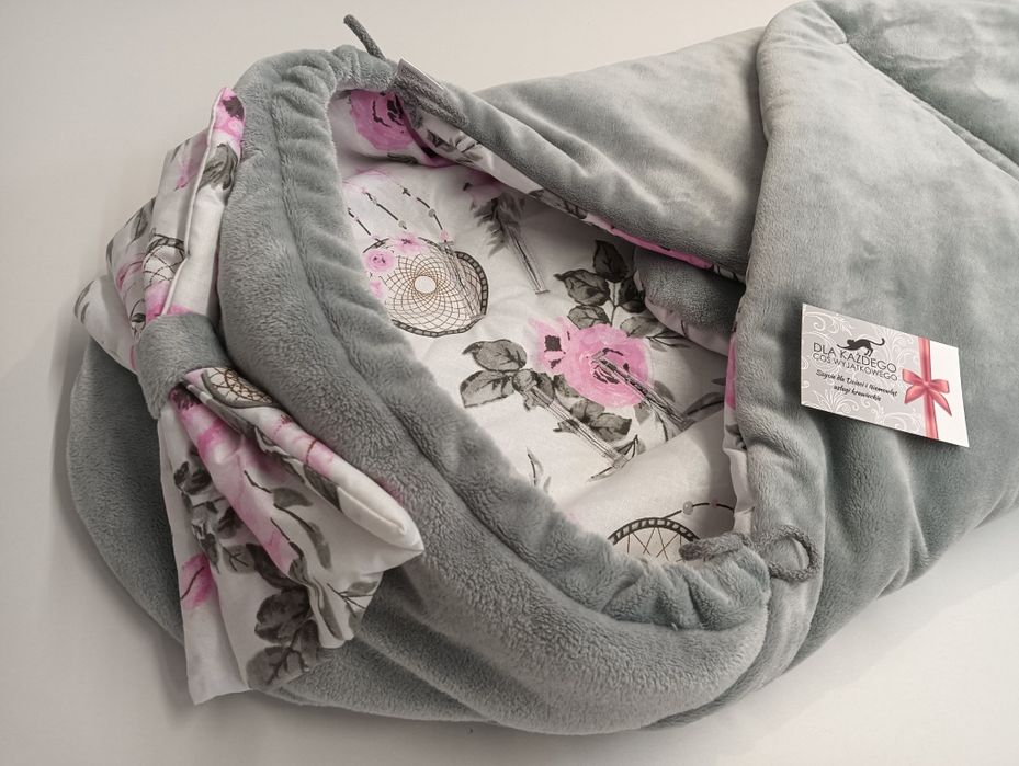 Otulacz do fotelika kokardka