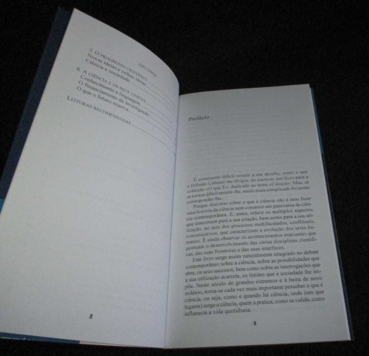 Livro O que é Ciência João Caraça Autografado