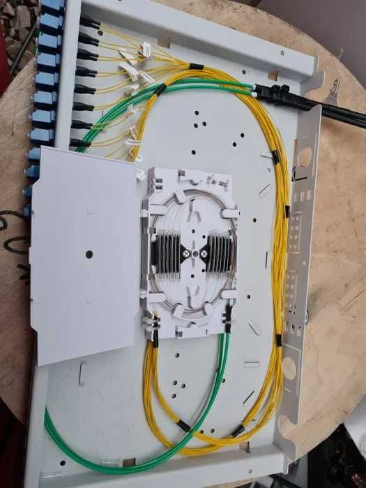 Spawanie i pomiary światłowodów, zakończenia sieci LAN