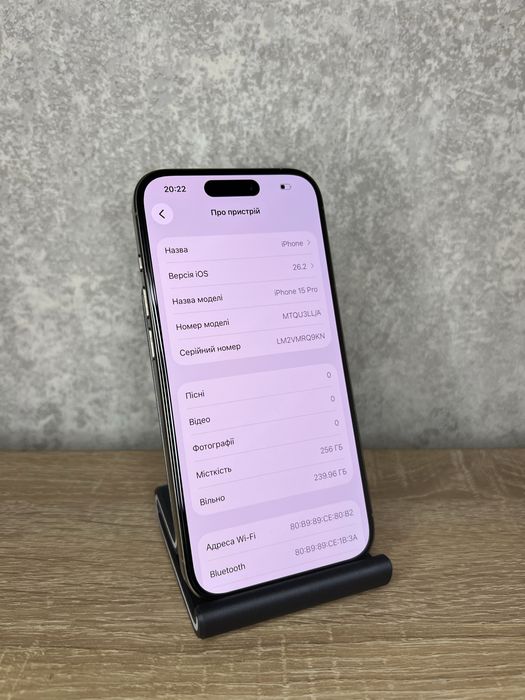Iphone 15 Pro 256gb e-sim Neverlock
