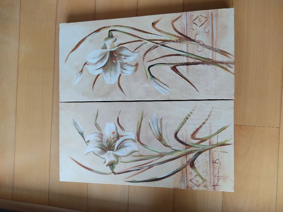 Quadros a óleo em tela