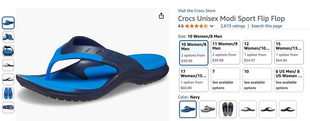 Crocs Modi Sport Flip Flop