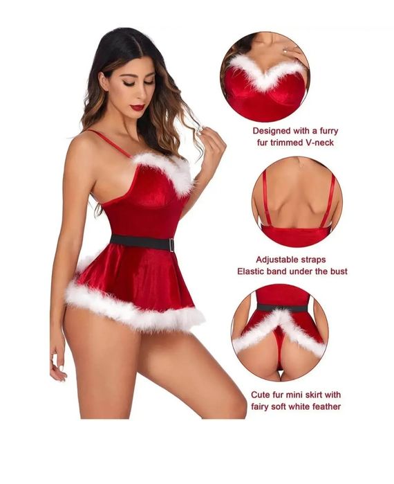 Еротичний костюм снігуроньки, новорічний костюм , святковий новорічний