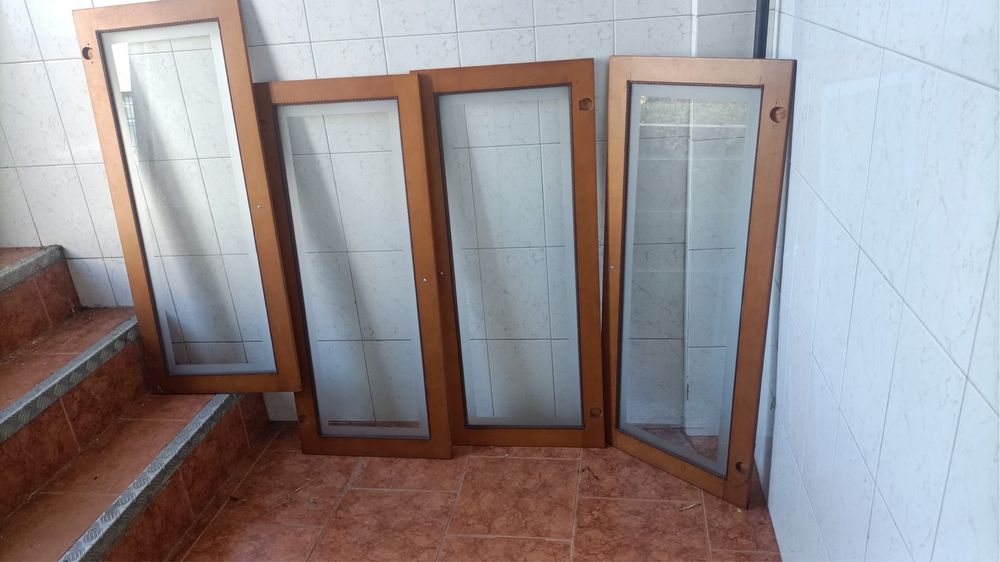 Portas de armario com vidro