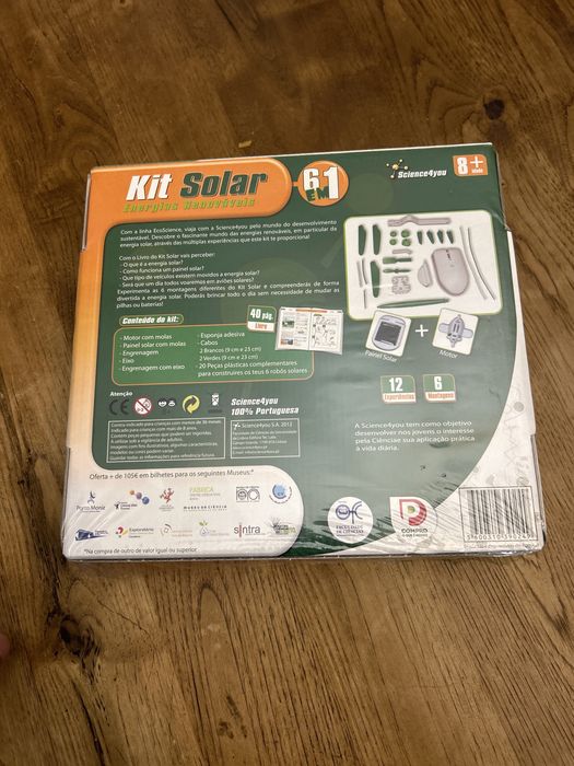 NOVO Kit solar 6 em 1 Science4you brinquedo jogo didático