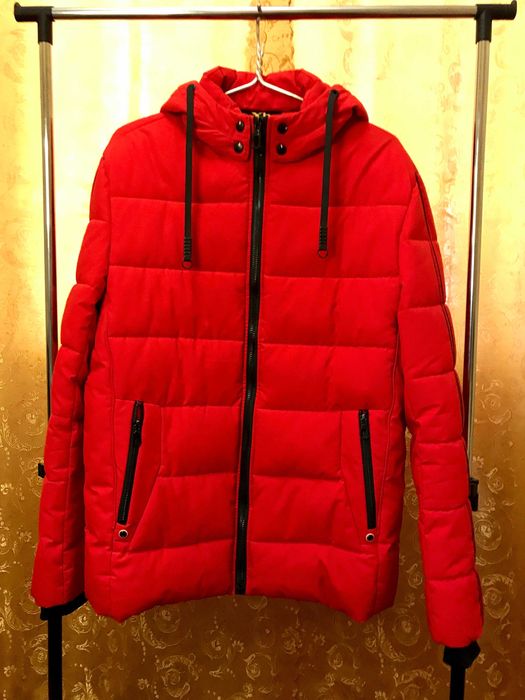 Модна чоловіча червона куртка | XIHANG