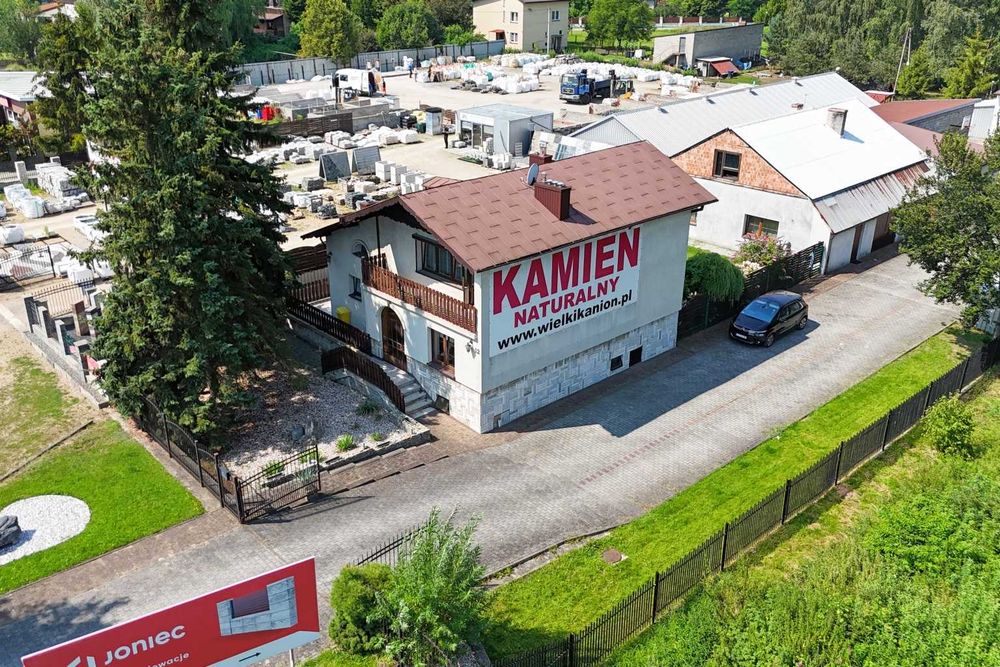 Dom do wynajęcia, siedziba firmy z magazynem i doskonałą ekspozycją przy DK-1