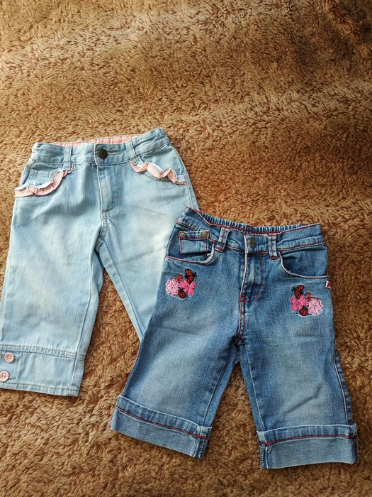 Zestaw rybaczki/ spodenki dla dziewczynki w rozmiarze 92/110
