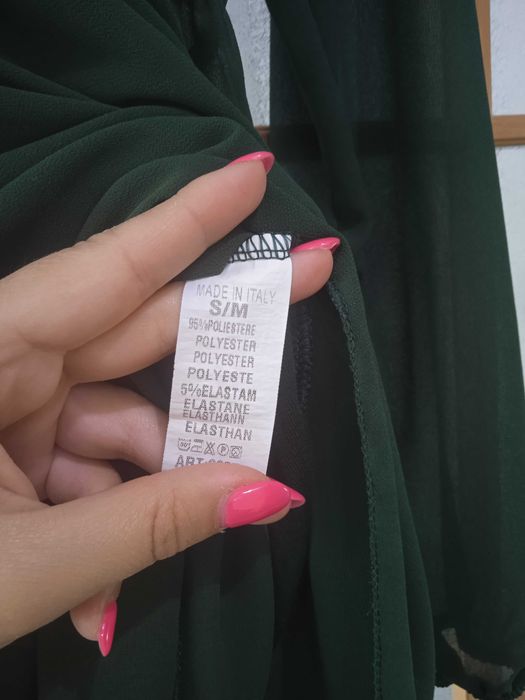 Nowa sukienka rom S/M ciemny zieleń lato wiosna