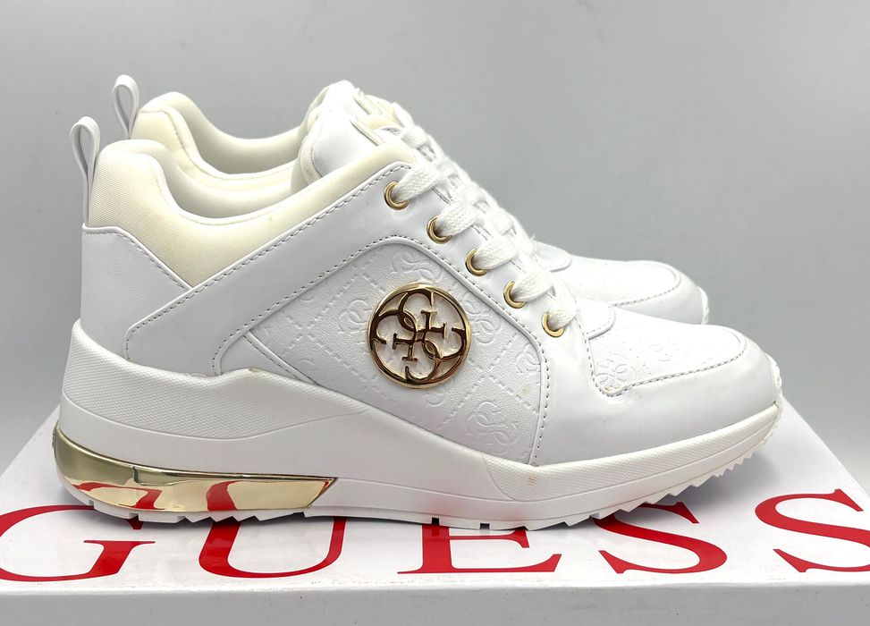 ‼️Nowe oryginalne trampki sneakersy GUESS Jaryds4 białe 36 AZ 038