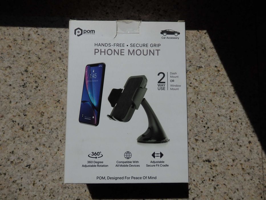 Uchwyt na telefon do samochodu montaż na przyssawkę szyba lub kokpit