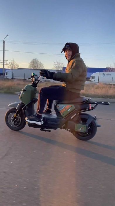 ЕЛЕКТРО СКУТЕР Crosser CR4 65 км/год 85 км+ 1200W Электро GR-AGM Green