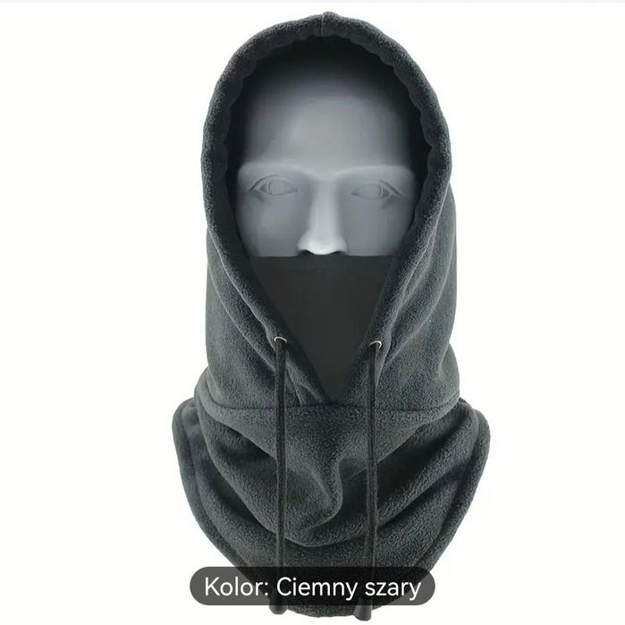 Czapka szalik kaptur z polaru