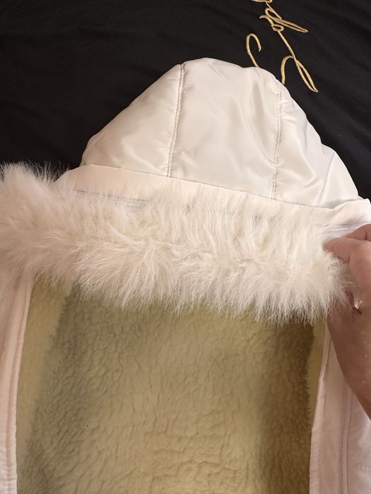 Зимовий конверт комбінезон  на 0-6 міс на овчині