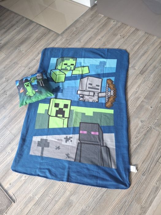 Kocyk minecraft poduszka gratis