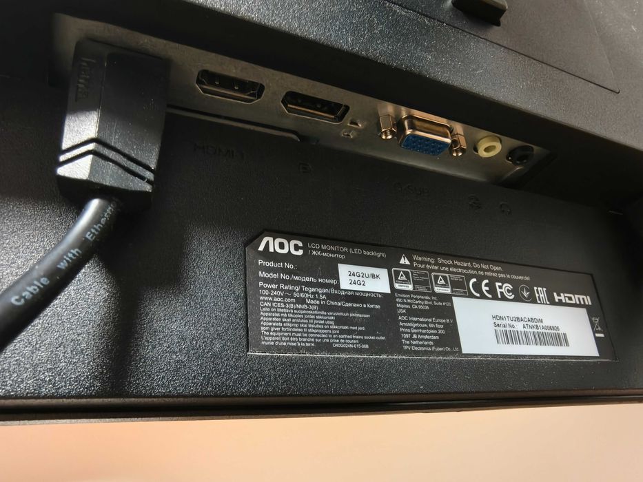AOC 24G2U – Monitor Gaming 24" FullHD IPS 144Hz