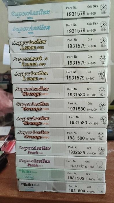 Kovax super Assilex К360 - K3000 круги шліфувальні 152 мм