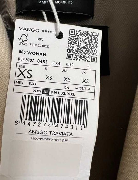 Płaszcz wiosenny Mango