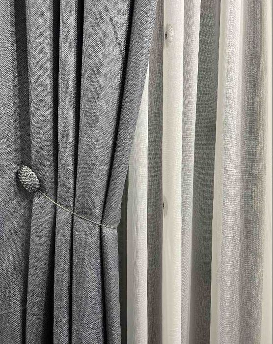 штори блекаут льон рогожка на тасьмі