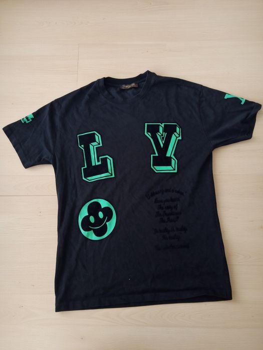 футболка Louis Vuitton чорна,L/XL
