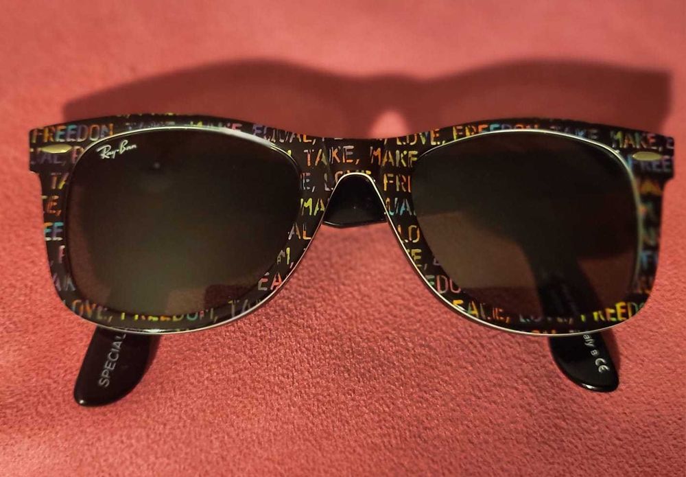 Oryginalne okulary Ray-Ban Original Wayfarer Rare Prints. Okazja