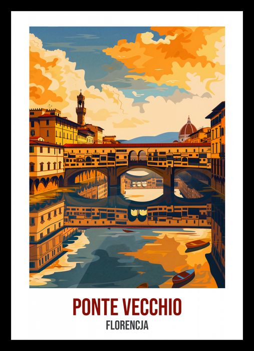 Plakat 21x29,7cm Ponte Vecchio