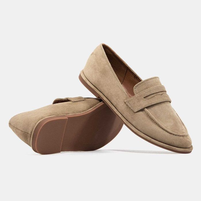 Жіночі Лофери Grey Beige Замша 36-41 (Без Предоплати)