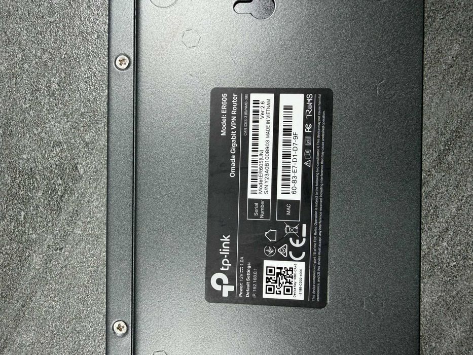Роутер VPN-маршрутизатор Tp link ER605  Omada