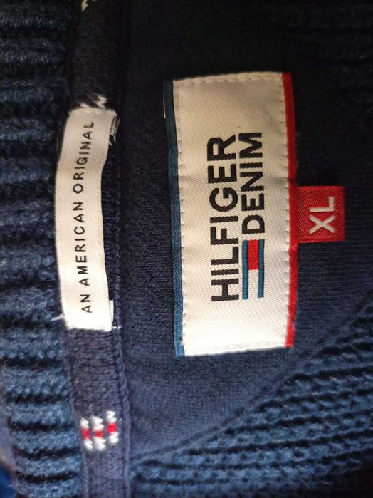 TOMMY HILFIGER Denim Sweter r.XLStan Idealny Okazja