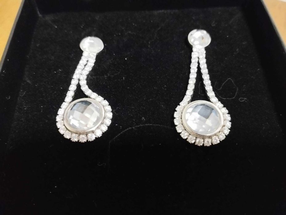 Brincos e pulseira em Prata NOVOS (Ler descrição)