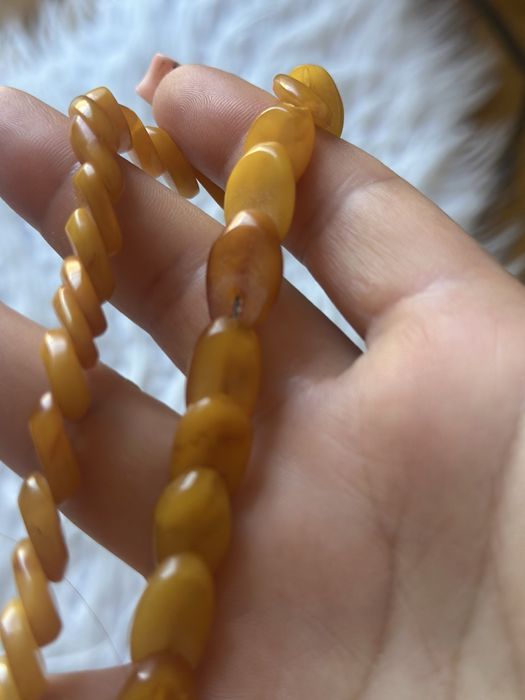 Бусы янтарные винтаж
