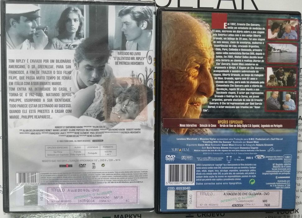 Á luz do sol Alain Delon RARO  A viagem de Che Guevara