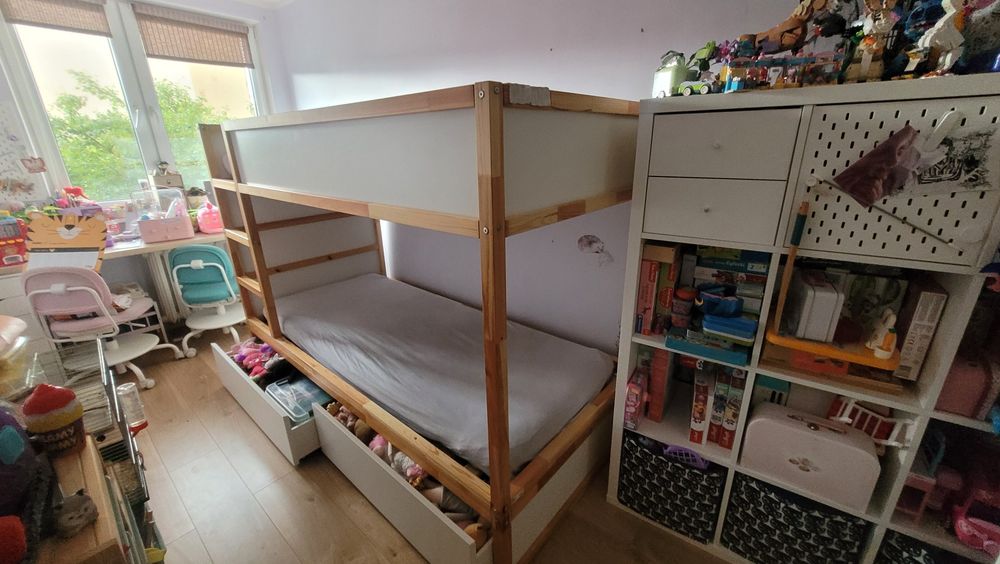 Łóżko piętrowe Kura z Ikea