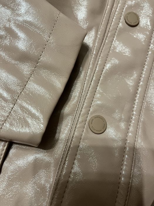 Плащ лаковый тренч zara, 116 см