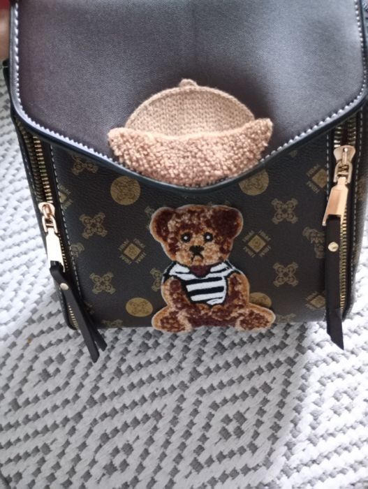 Modna torebka z Misiem Teddy | Brązowy | Stan Idealny