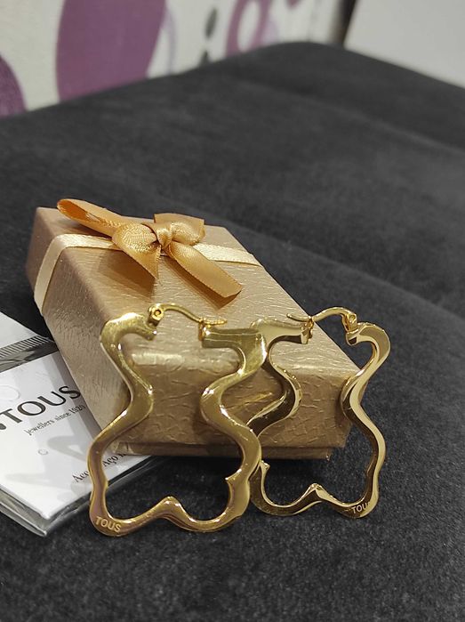 Kolczyki misiaki złote