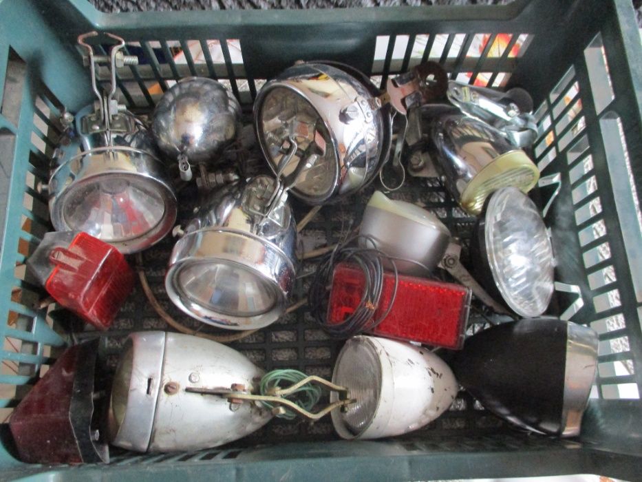 stare światła dzwonki rowerowe