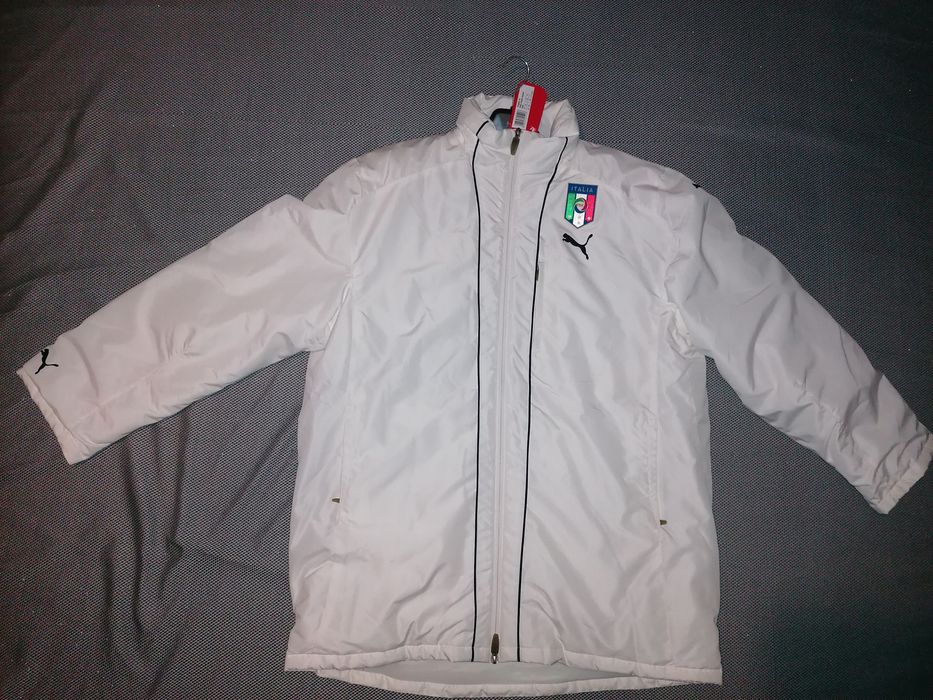 Nowa biala kurtka Puma Italia XL
