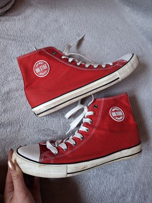 Buty, trampki czerwone męskie Big Star