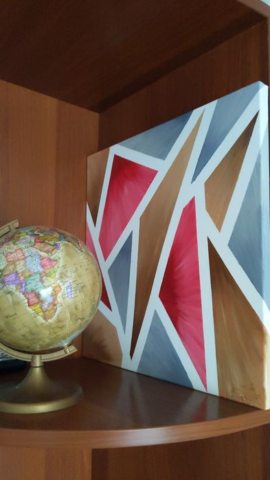 Картина маслом, масло, олія, минимализм, подарок, пастель, офисная