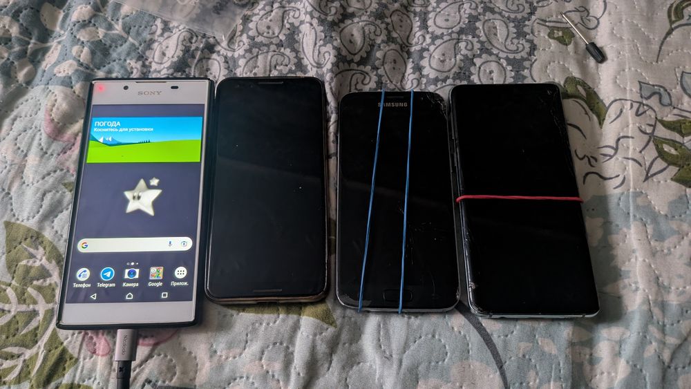 Продам  Samsung s10, Samsung s7, pixel 3, sony l1