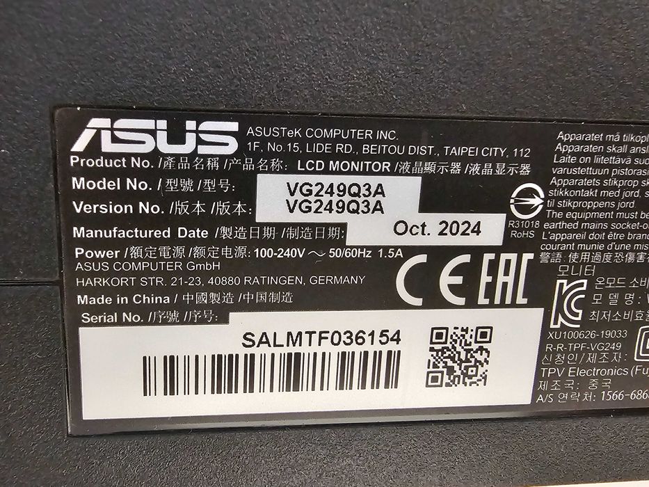 Monitor ASUS TUF Gaming VG249Q3A