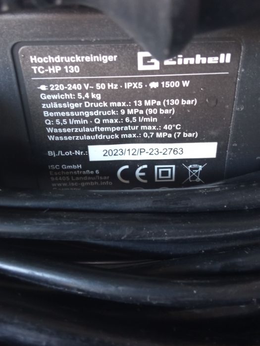 Máquina de lavar á pressão
