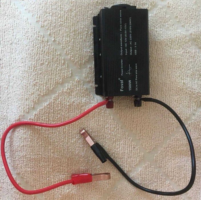 аккумулятор 145h + инвертер 1500w 12v