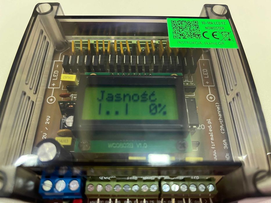 Sterownik schodowy LED 10-18k LCD FZ funkcja zmierzchowa