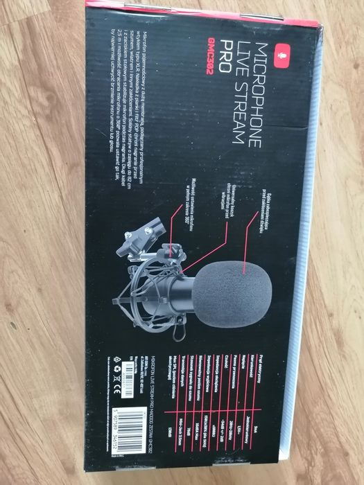 Nowy Mikrophone Live Stream Pro gmc302 streamingowy do gier i nagrywan