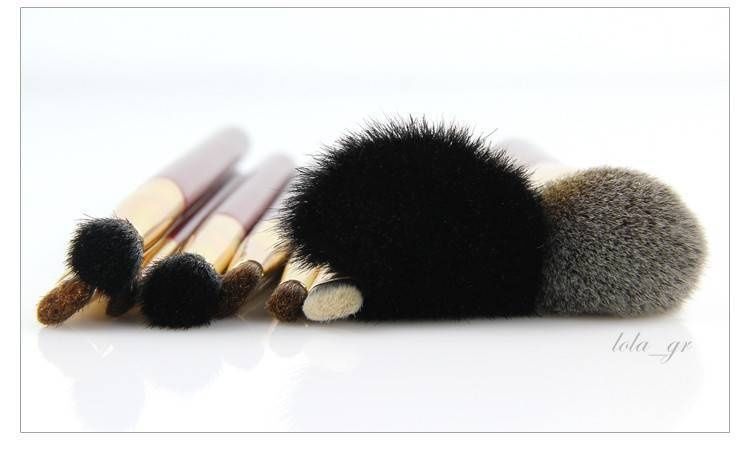 TZ Cosmetix Bordeaux Zestaw 9 profesjonalnych pędzli + etui