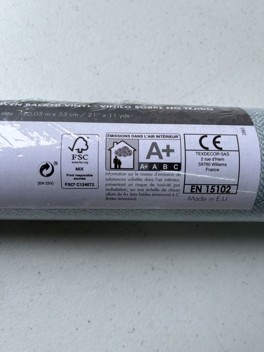 Papel Parede Caselio Azul espinhado