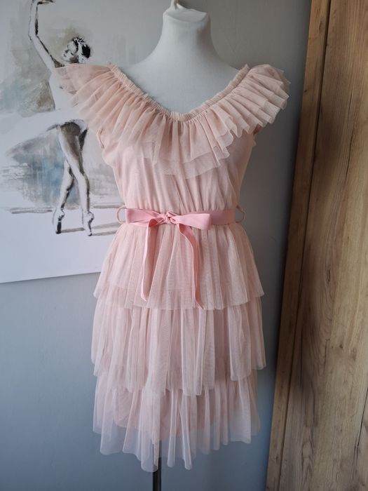 Tiulowa sukienka w stylu barbie M/L
